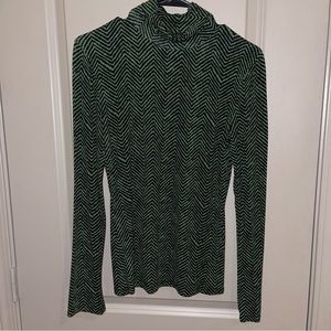 BOSS by Hugo Boss long sleeve Emerie turtleneck - green/black